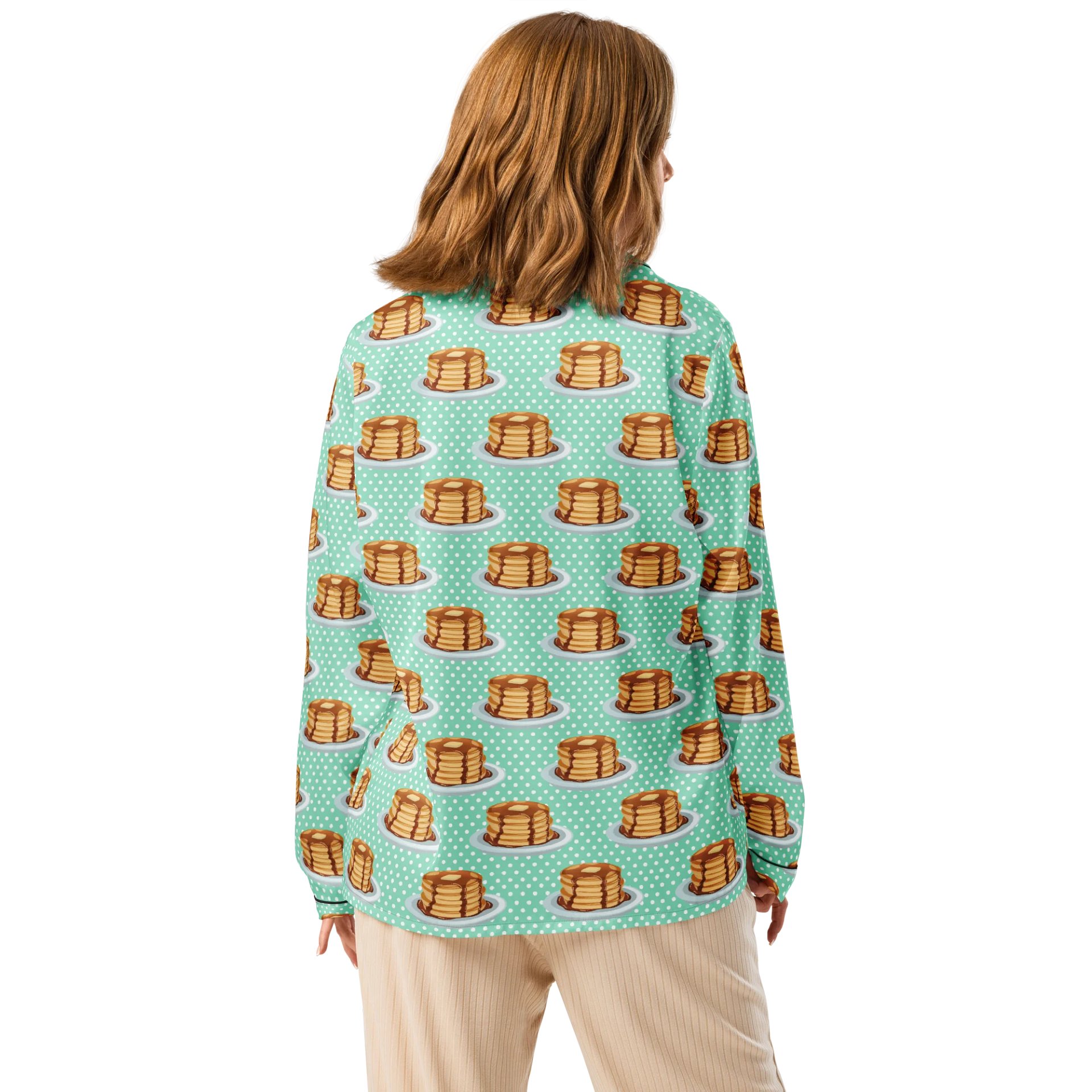 Pancakes & Polkadots Pattern Pyjama Shirt product image (3)