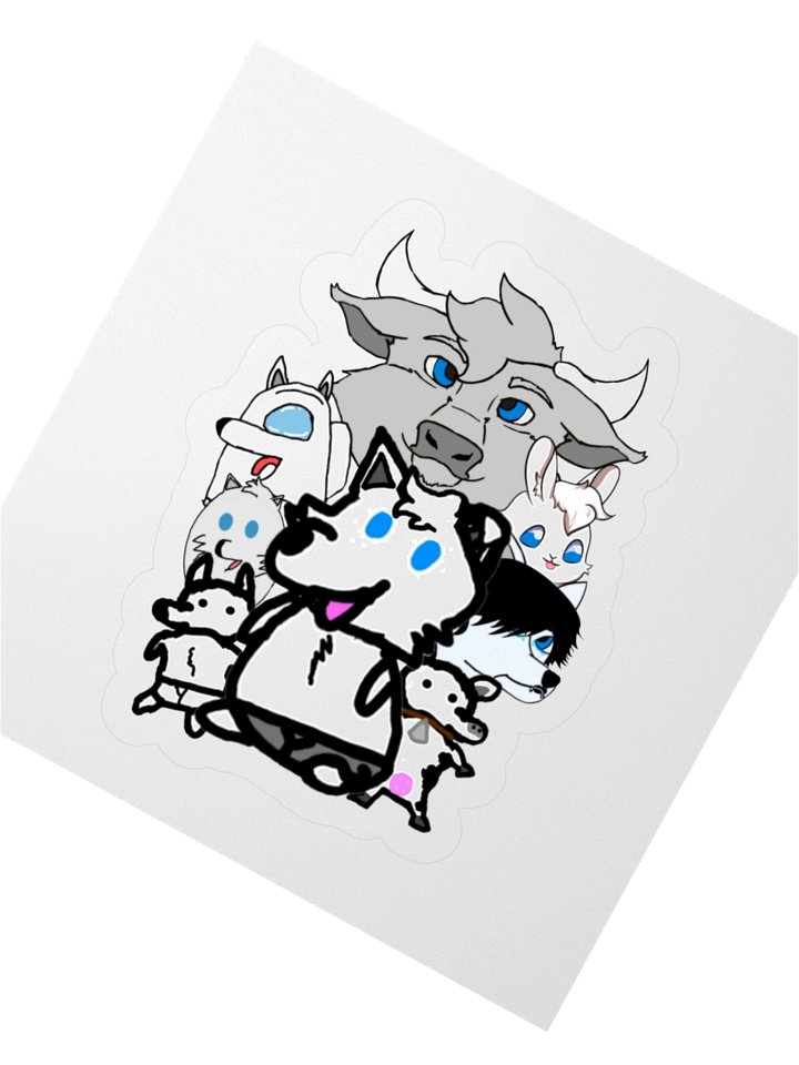 The Many Faces of Liffy Sticker product image (5)