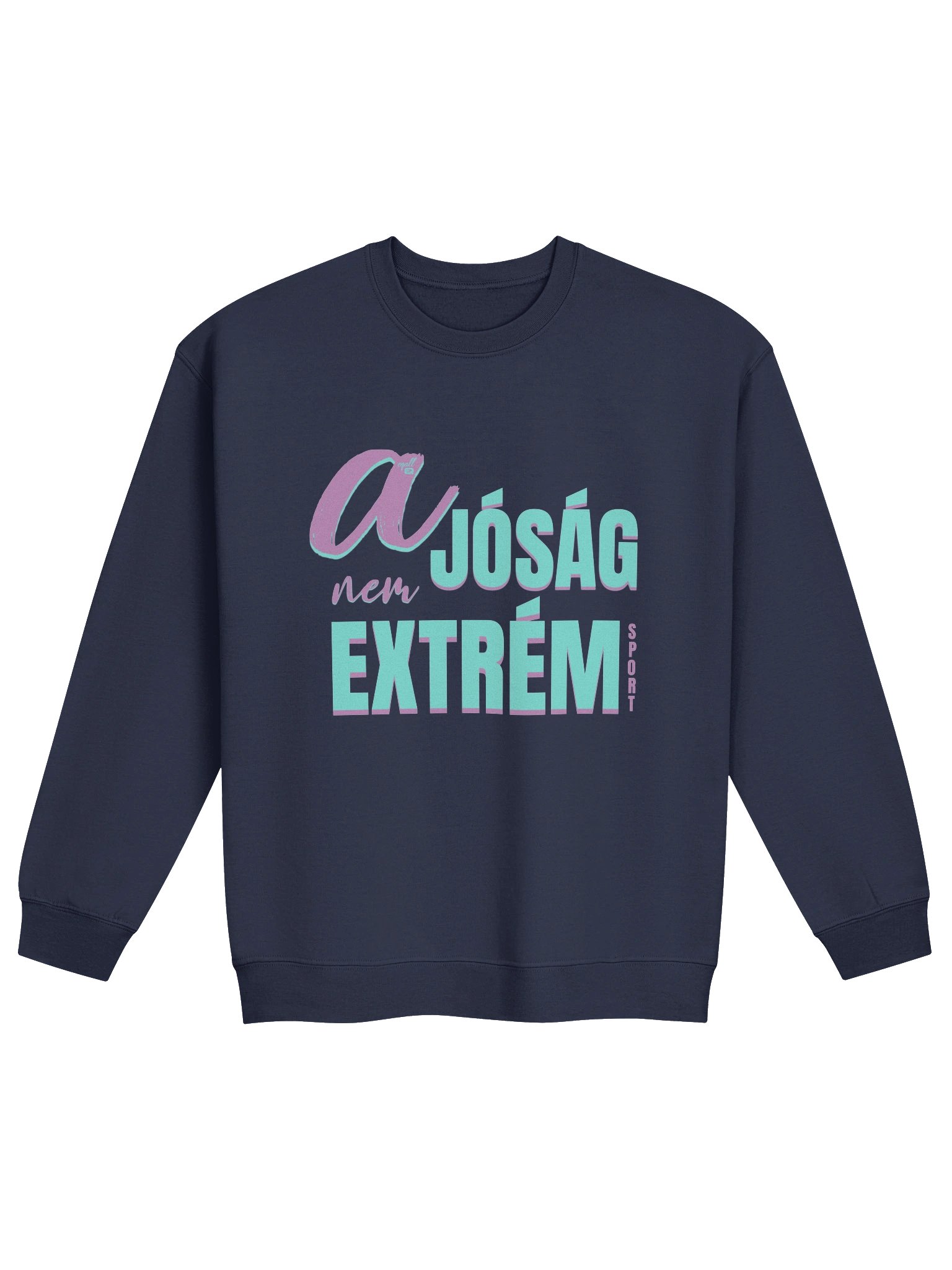 A jóság nem extrém sport! Unisex Gildan Pulcsi Dizájn_EQALL.hu® Essentials_Lila / Türkisz product image (18)