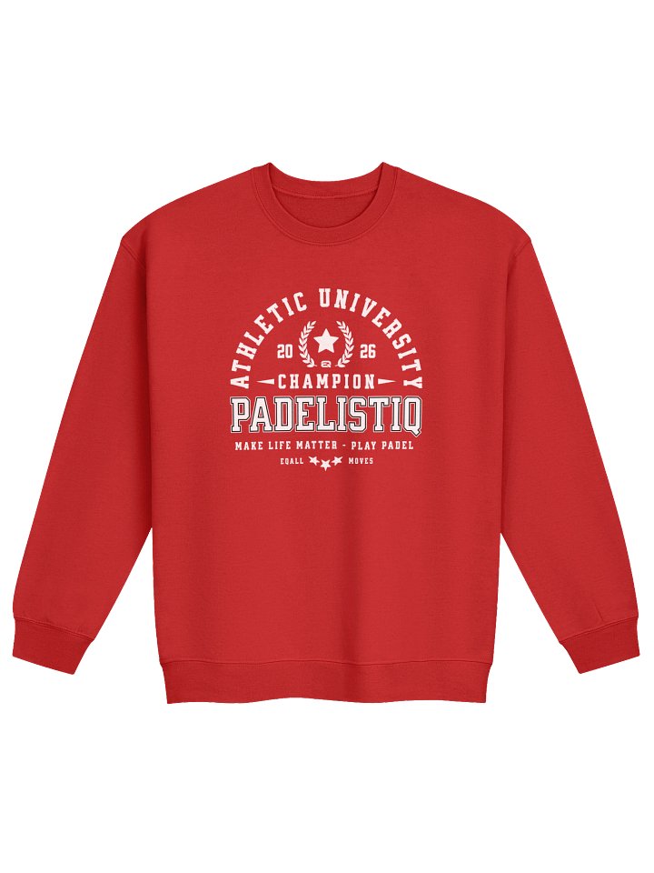 PADELISTIQ University Crewneck Sweatshirt_R3CVR.i by EQALL® Originals_White product image (21)