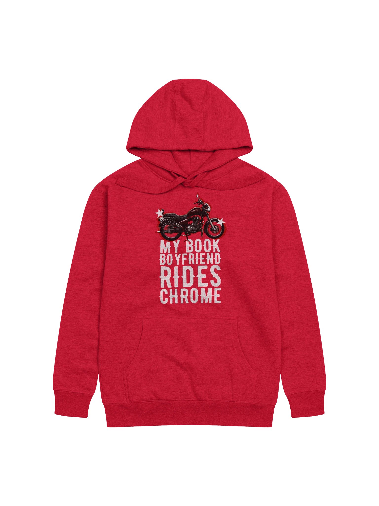My Book Boyfriend Rides Chrome Hoodie product image (1)