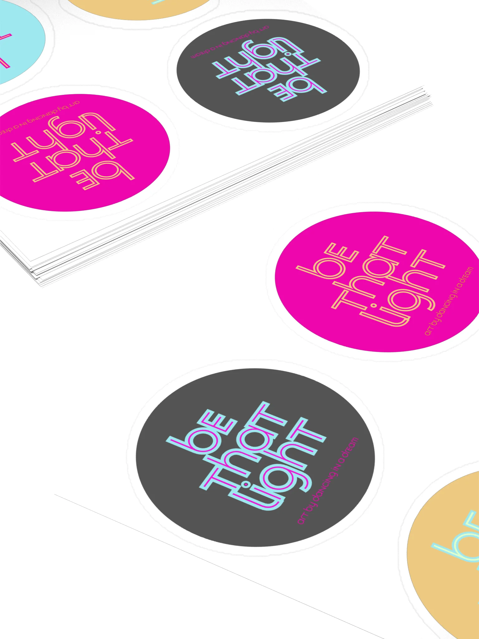 'be that light' stickers | 4 pk product image (4)