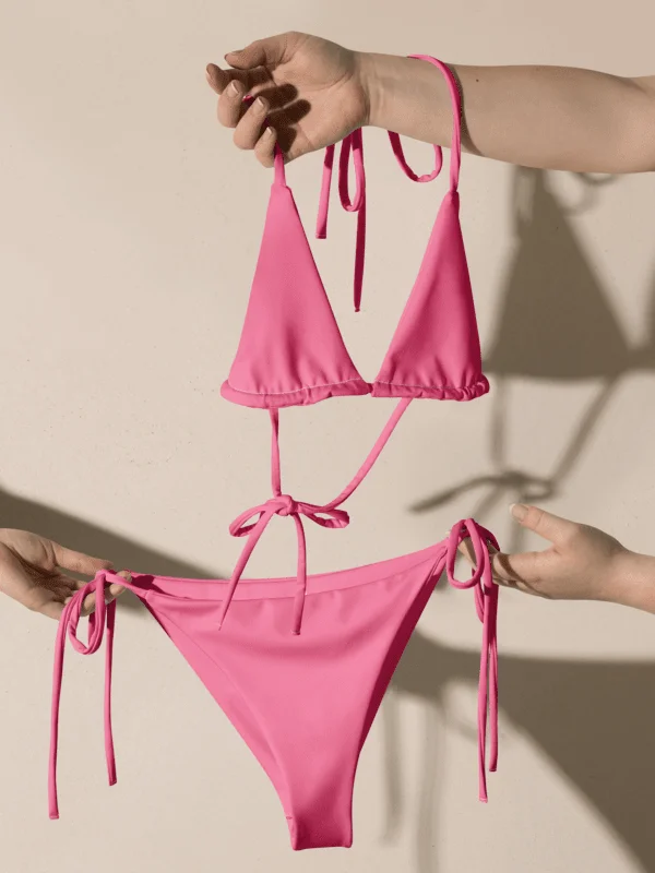 His House String Bikini Set - Pink product image (6)