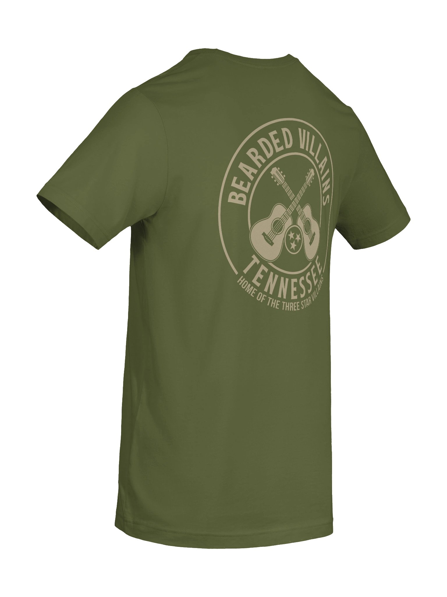 BIG-n-TALL | TSV Bearded Villains Tennessee “Tactical Grit Alternate” T-Shirt | Desert Tan Logo on Olive or Combat Black | Rugged Brotherhood Strength & Everyday Utility product image (55)
