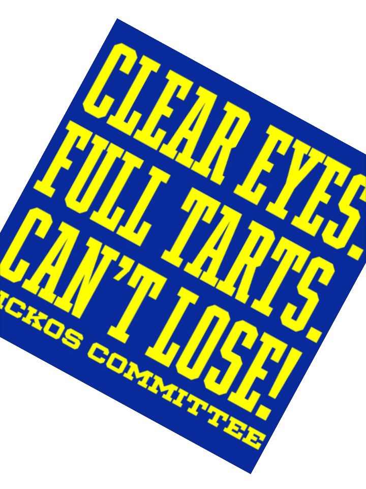 Clear Eyes. Full Tarts. Can't Lose! Sticker 2 Sizes product image (3)