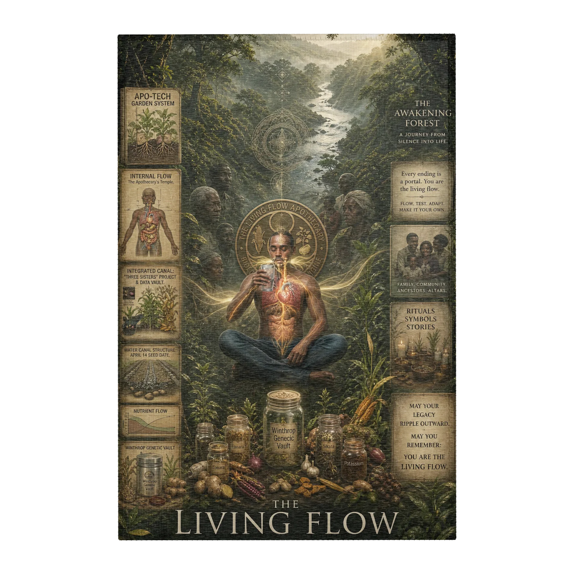 The Living Flow Mystical Forest Rug product image (1)