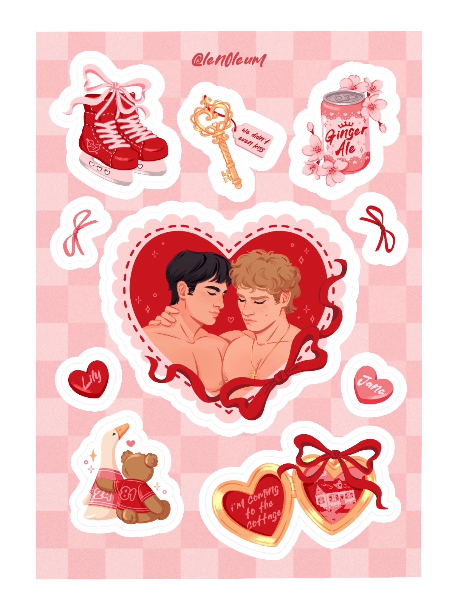 Heated Rivalry Valentine's Sticker Sheet product image (3)