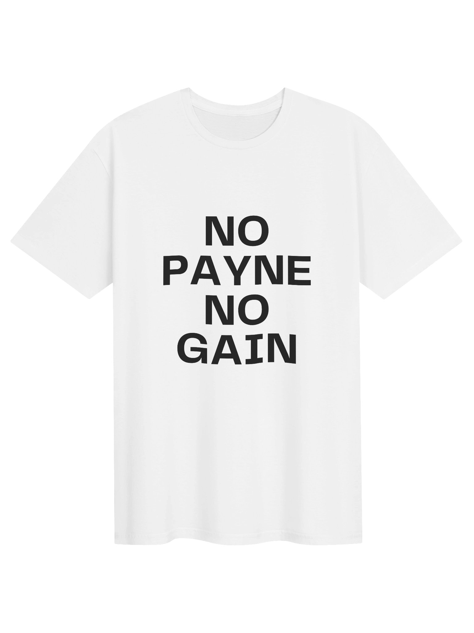No Payne No Gain White Tee product image (1)