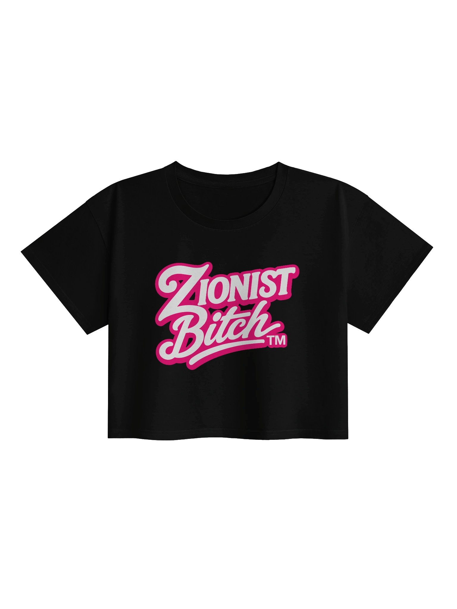 Zionist Bitch Crop Tee (Black) product image (1)