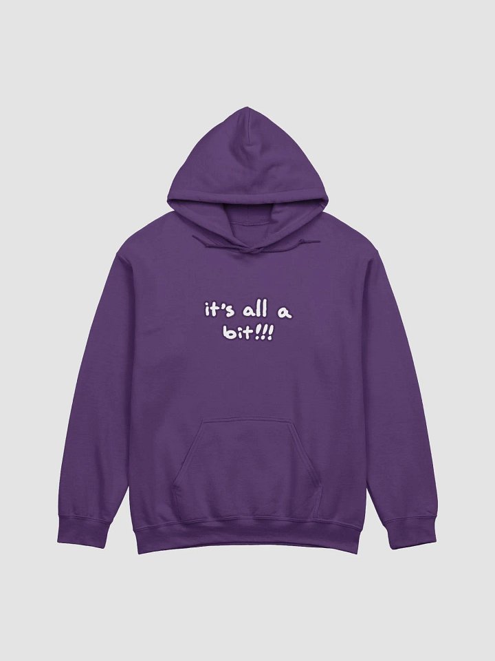 “It’s all a bit!!!” (lined design, #432A54) classic hoodie product image (56)