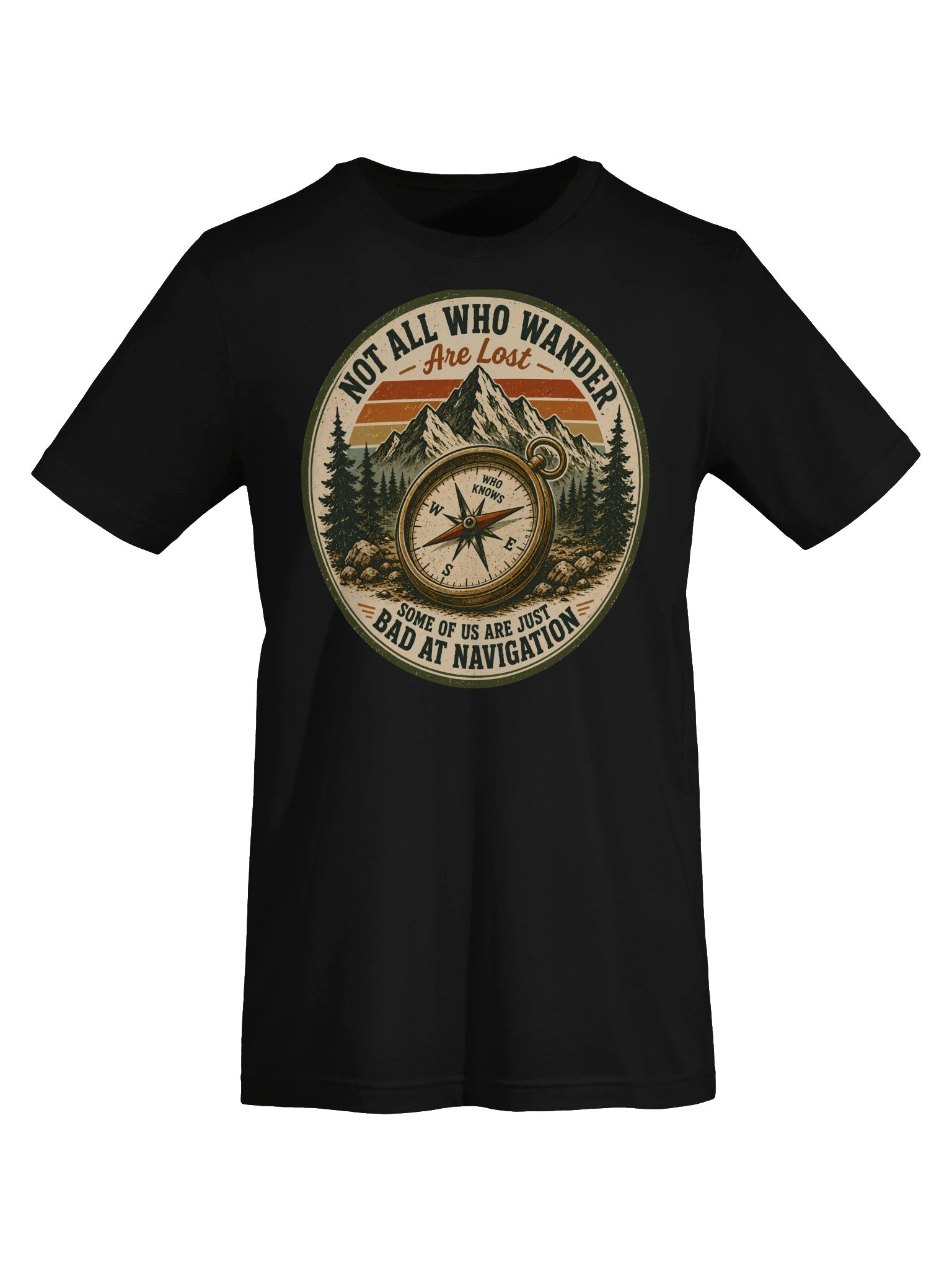 Not All Who Wander Compass Tee product image (3)