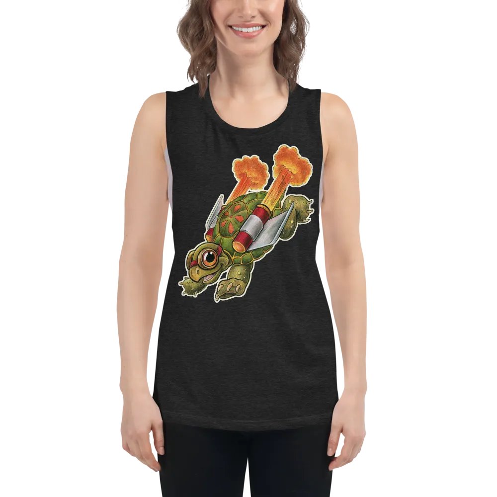 Jetpack Tortoise - SFA Women's Muscle Tank product image (5)
