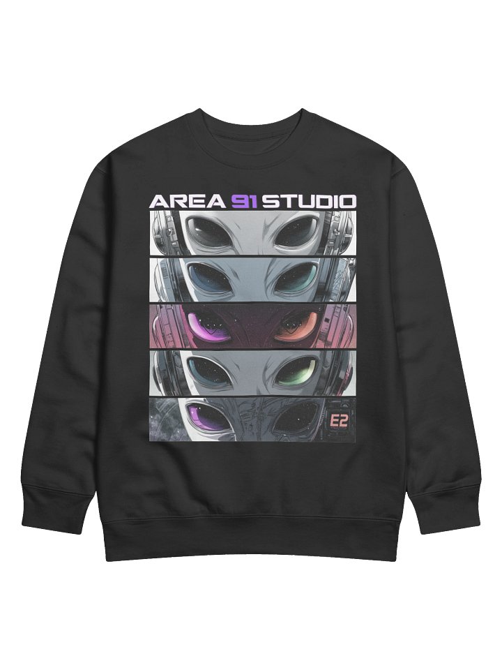 e² AREA 91 STUDIO 5 Panel Anime Alien Sweatshirt product image (4)