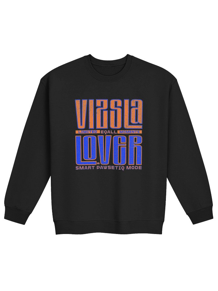 V Love VIZSLATIQ Vibes Mid-weight PAWSETIQ Sweatshirt by EQALL® Essentials_Orange / Blue product image (5)