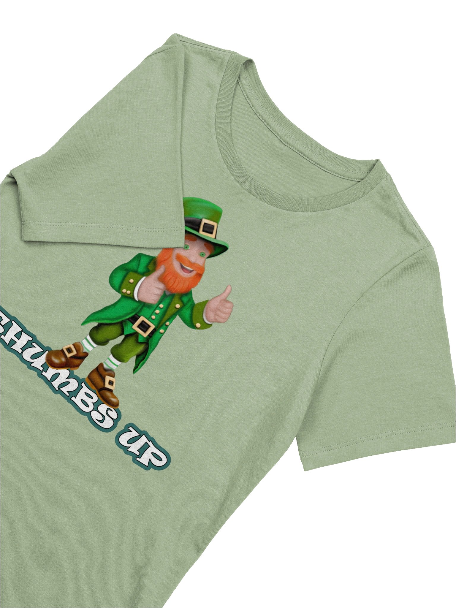 Leprechaun "THUMBS UP" T-Shirt. Women's Bella+Canvas Supersoft Relaxed-fit T-Shirt product image (3)
