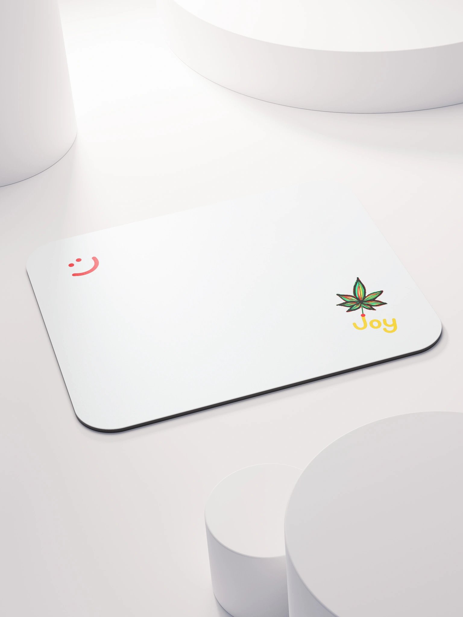 Joy Leaf White Mouse Pad product image (4)