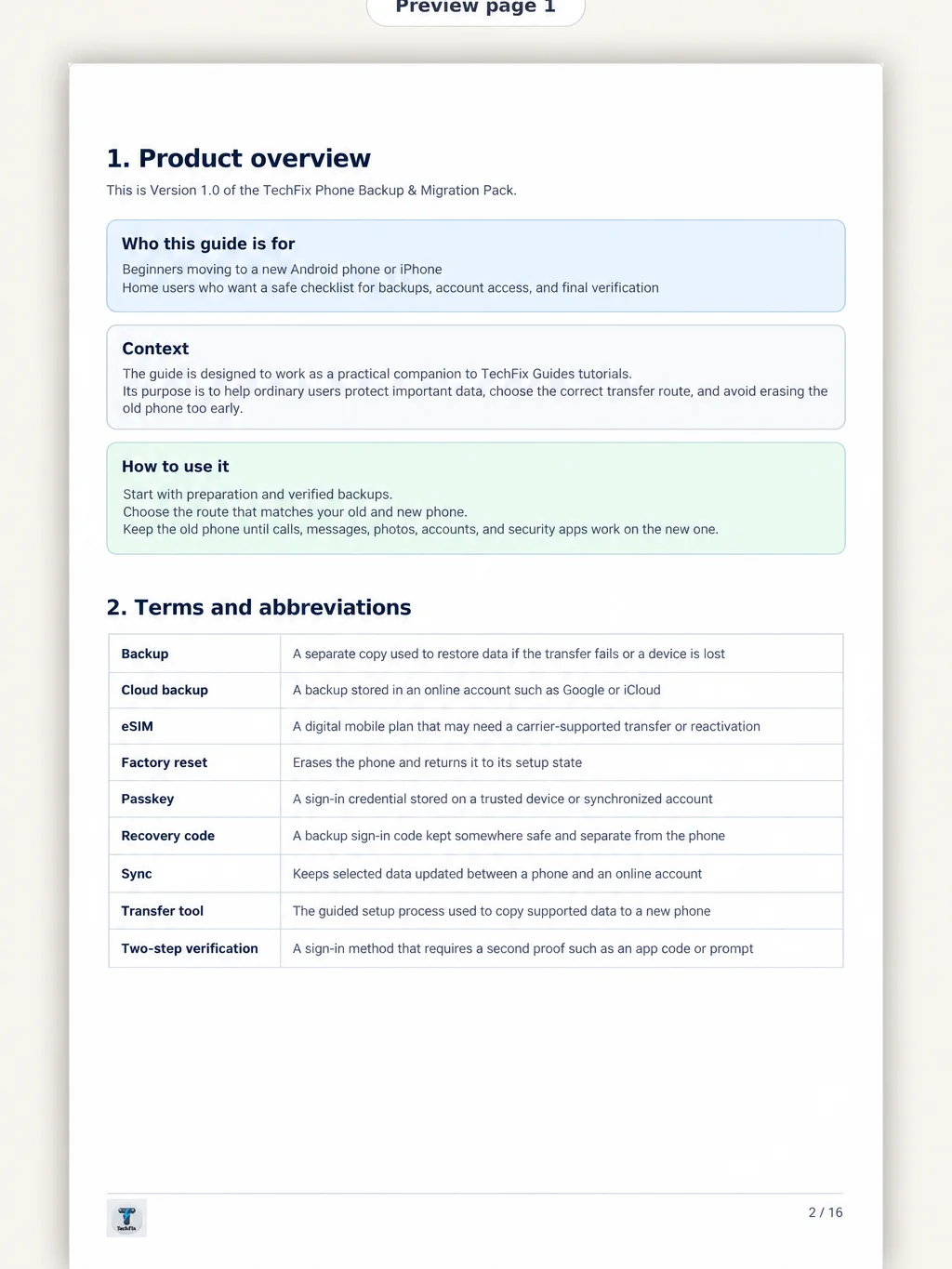 Phone Backup & Migration Pack – PDF Guide product image (3)