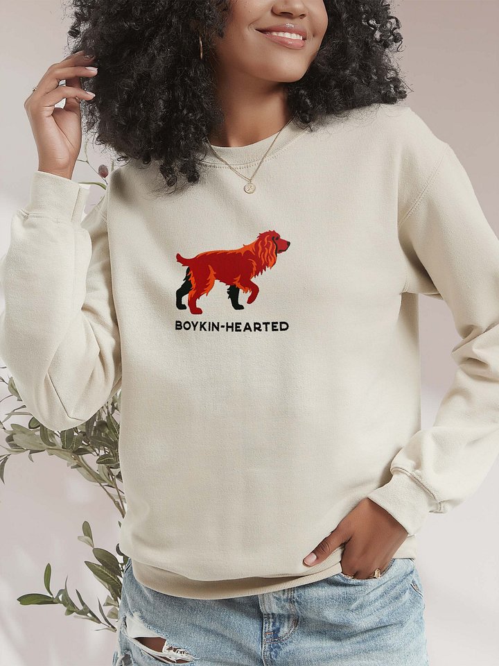 Boykin-Hearted Sweatshirt (Embroidered) of a Boykin Spaniel product image (2)
