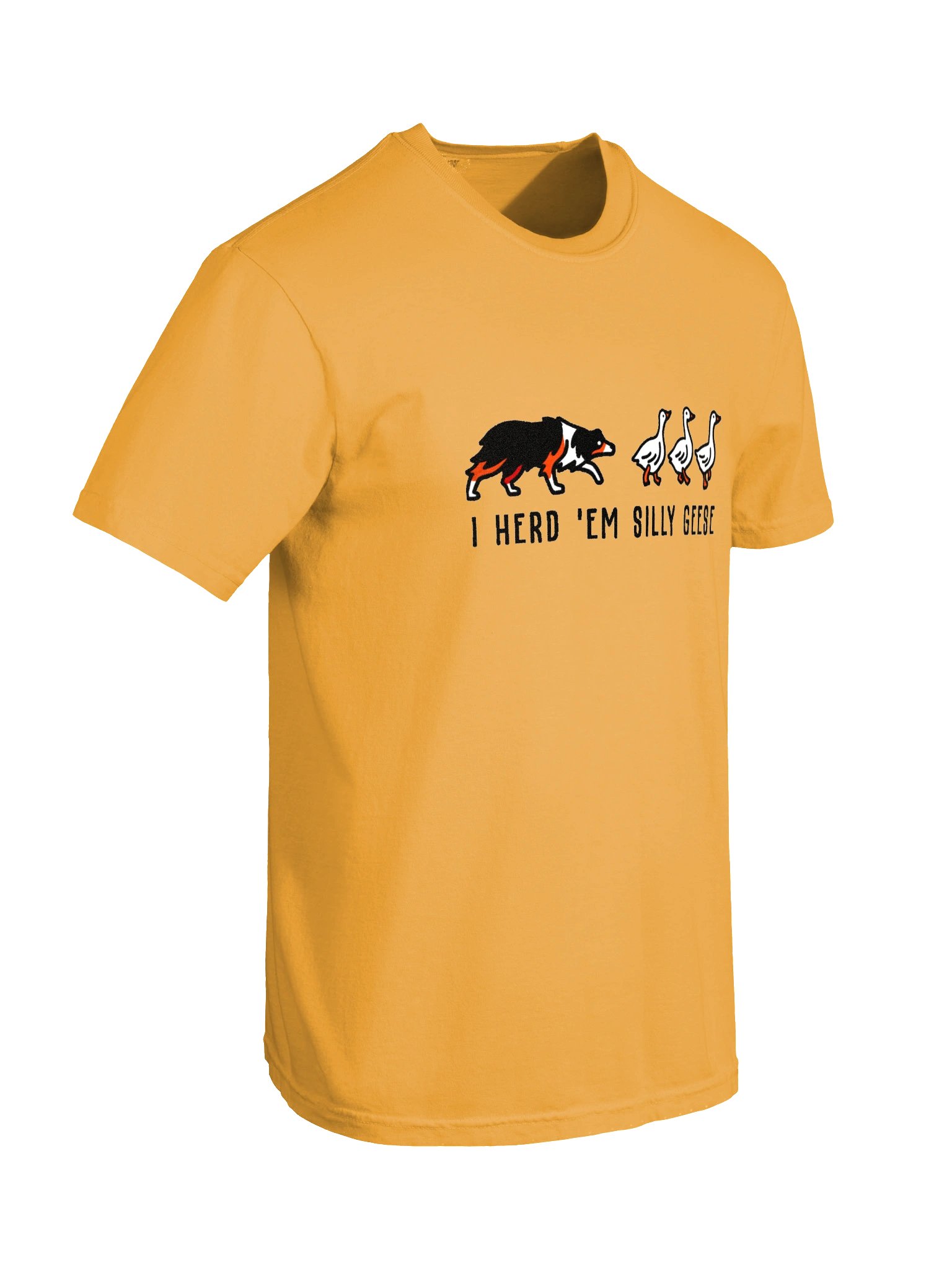 I Herd 'Em Silly Geese T-Shirt(Embroidered) of an Australian Shepherd(Tricolor) product image (11)