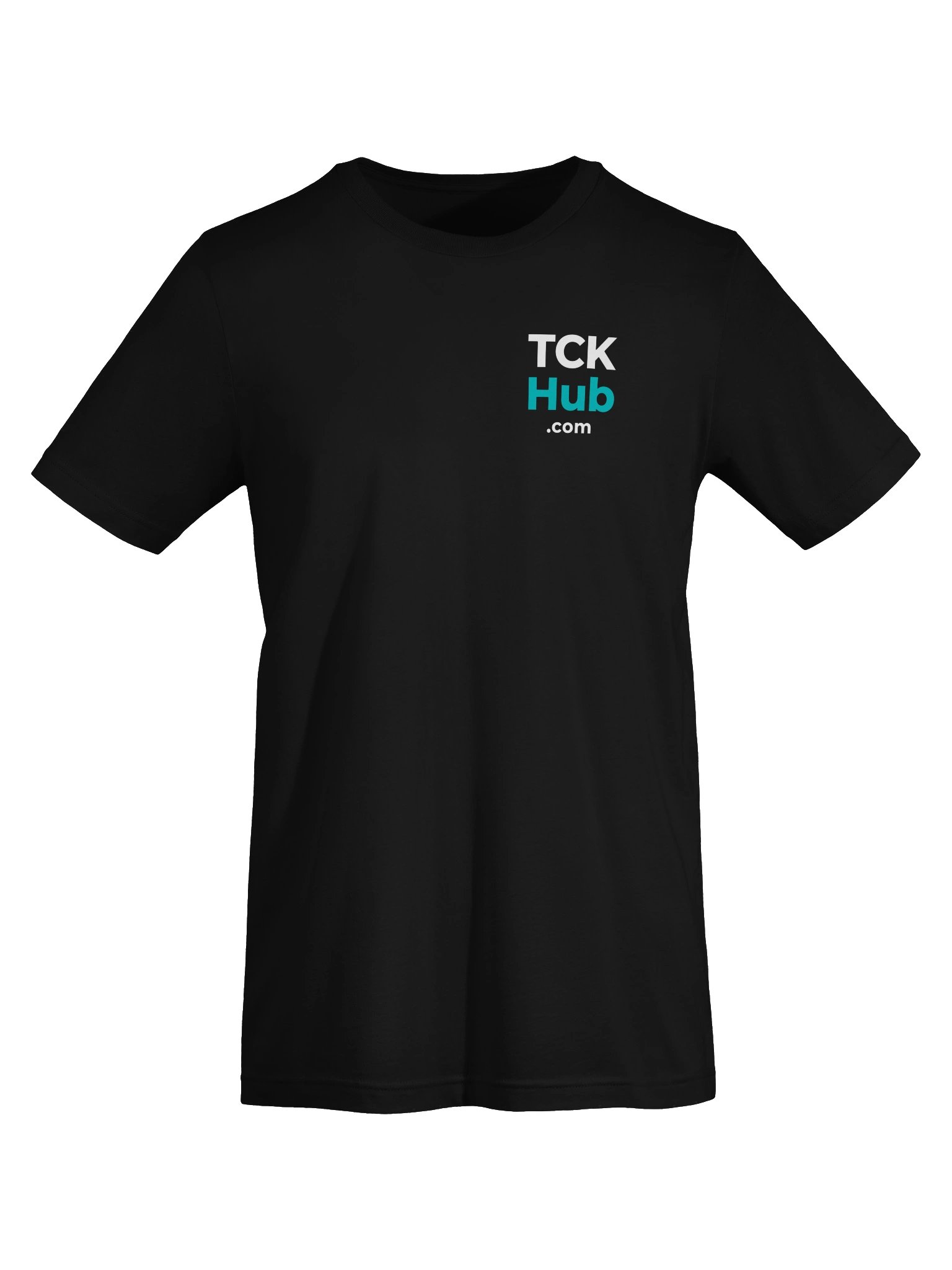 TCK Hub Stacked Logo Tee, Left Chest (White Print) product image (15)