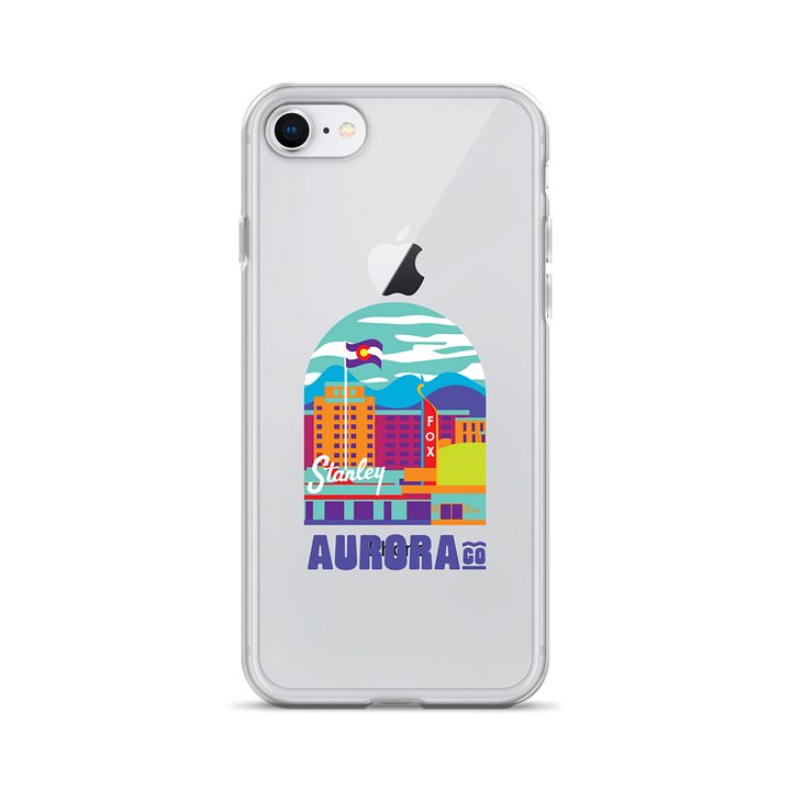 Aurora Cityscape iPhone Case (Multicolor) product image (1)