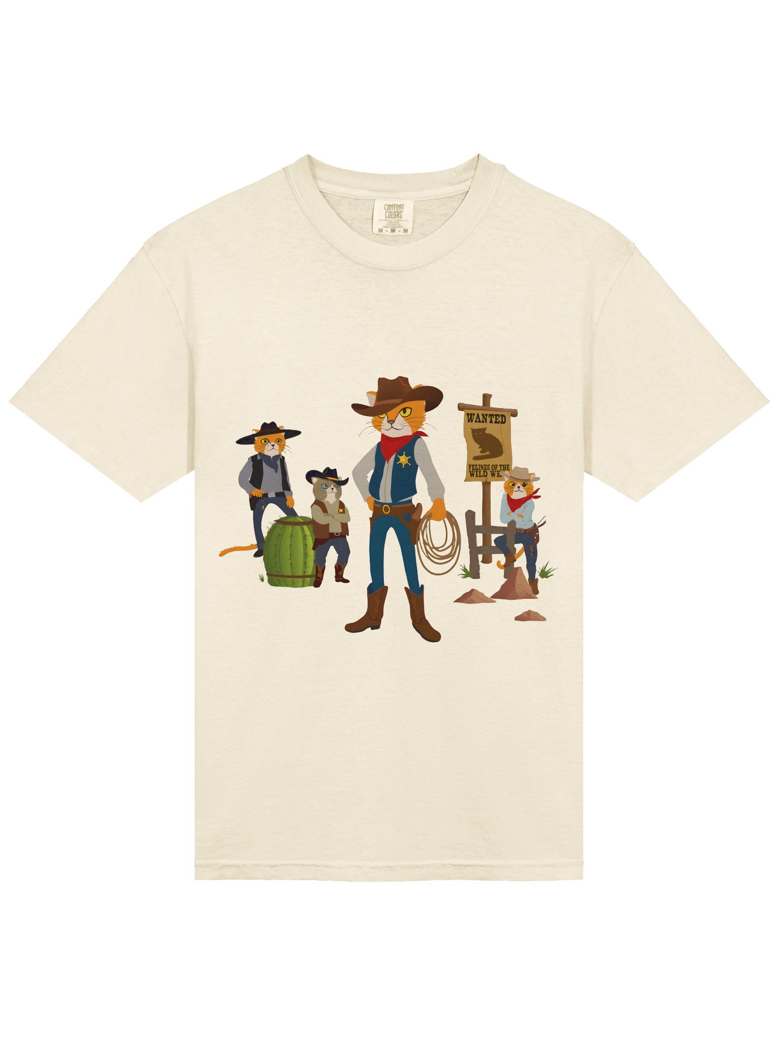 Felines of the Wild West Cowboy T-Shirt product image (11)
