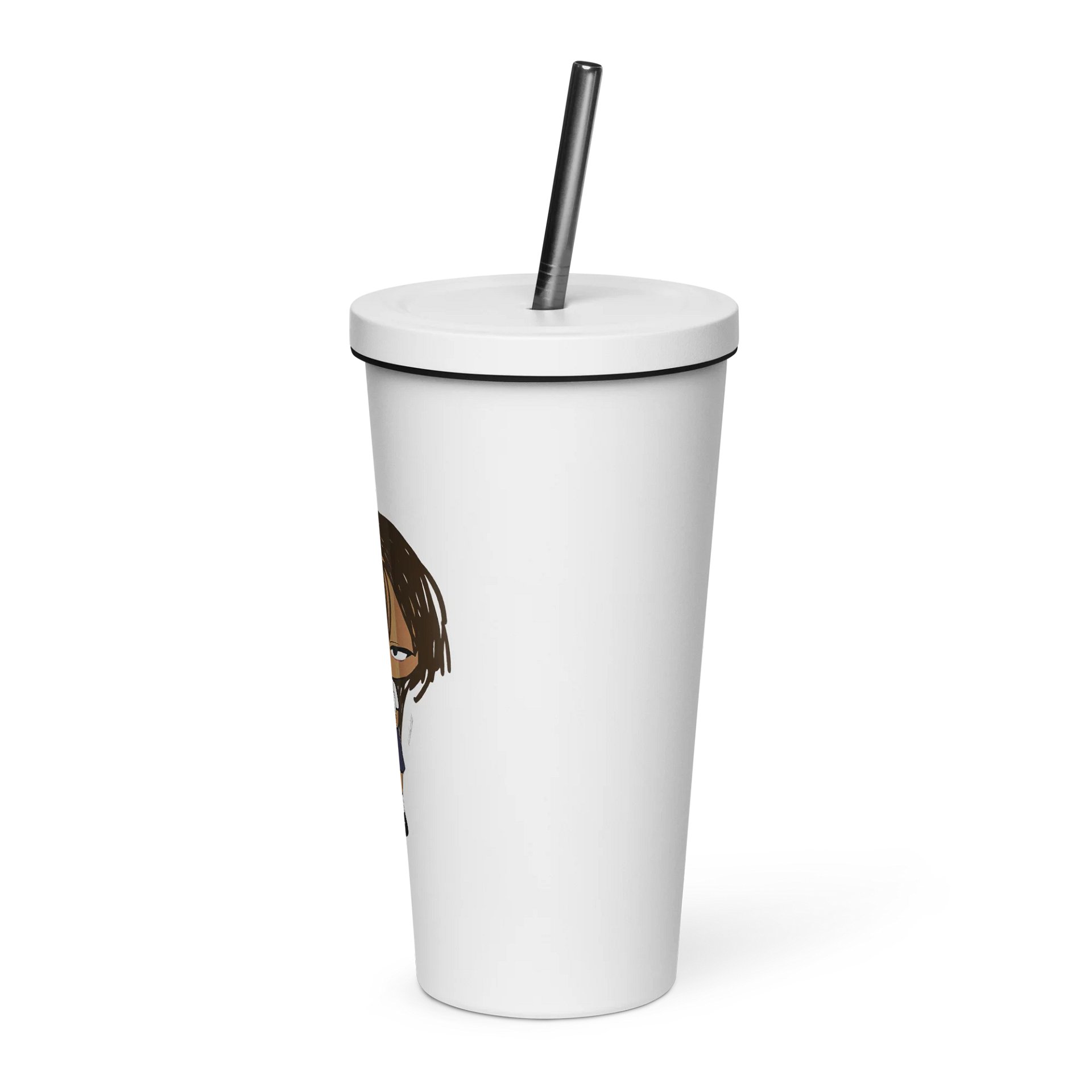 Serious Sipper Cartoon Insulated Tumbler by Artist Michelle N product image (3)