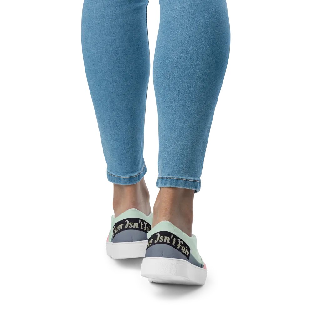 BBG Pink and Green Women's Slip On-w/o Cross product image (4)