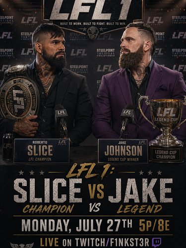 It all restarts Monday!!!

LFL 1: (C)Slice vs (LC)Jake
Champion vs Legend Cup Winner
Monday, July 27th 5P/8E
On Twitch/F1NKST...