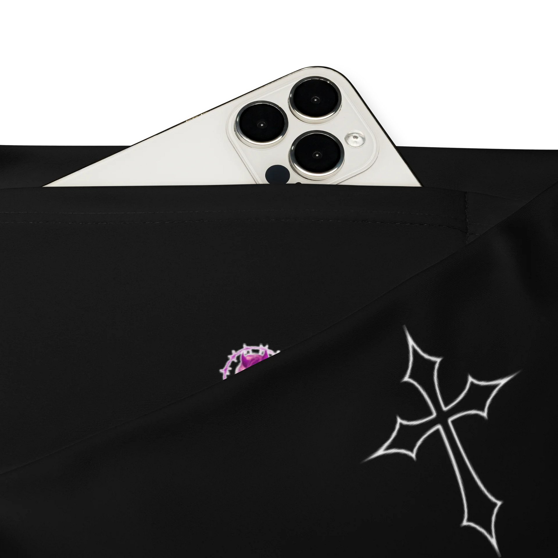 Goth Girl Flare Leggings (Recycled Polyester) product image (6)