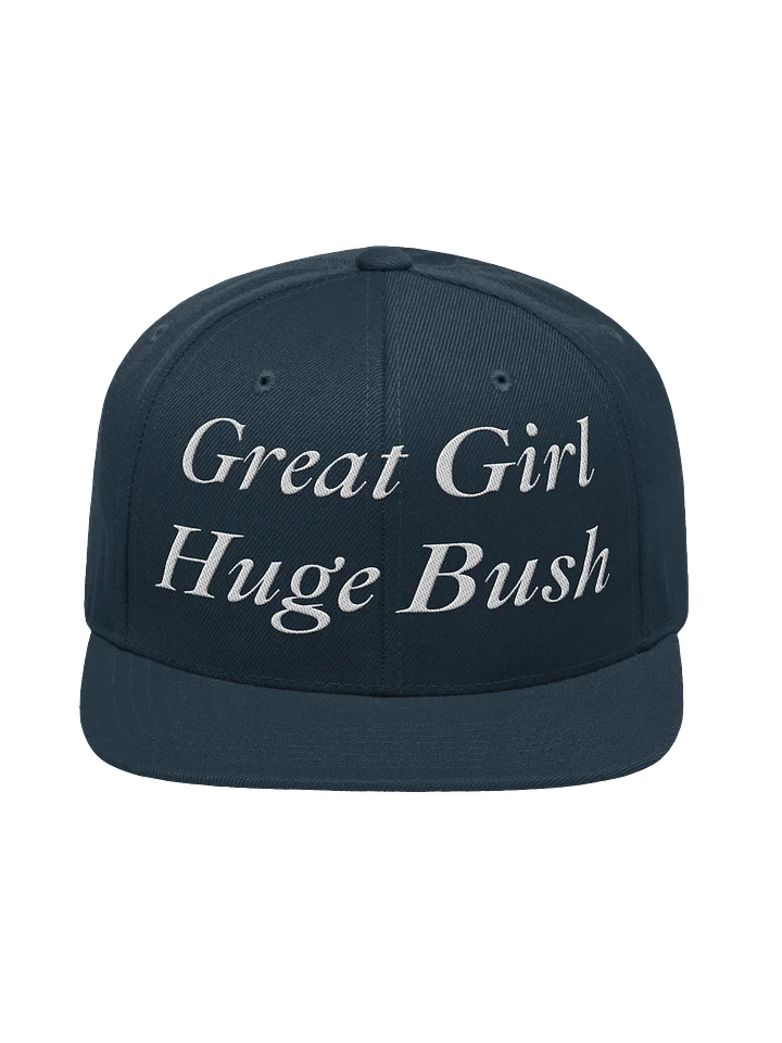 Great Girl Huge Bush Embroidered Snapback Hat, Funny Adult Humor product image (8)