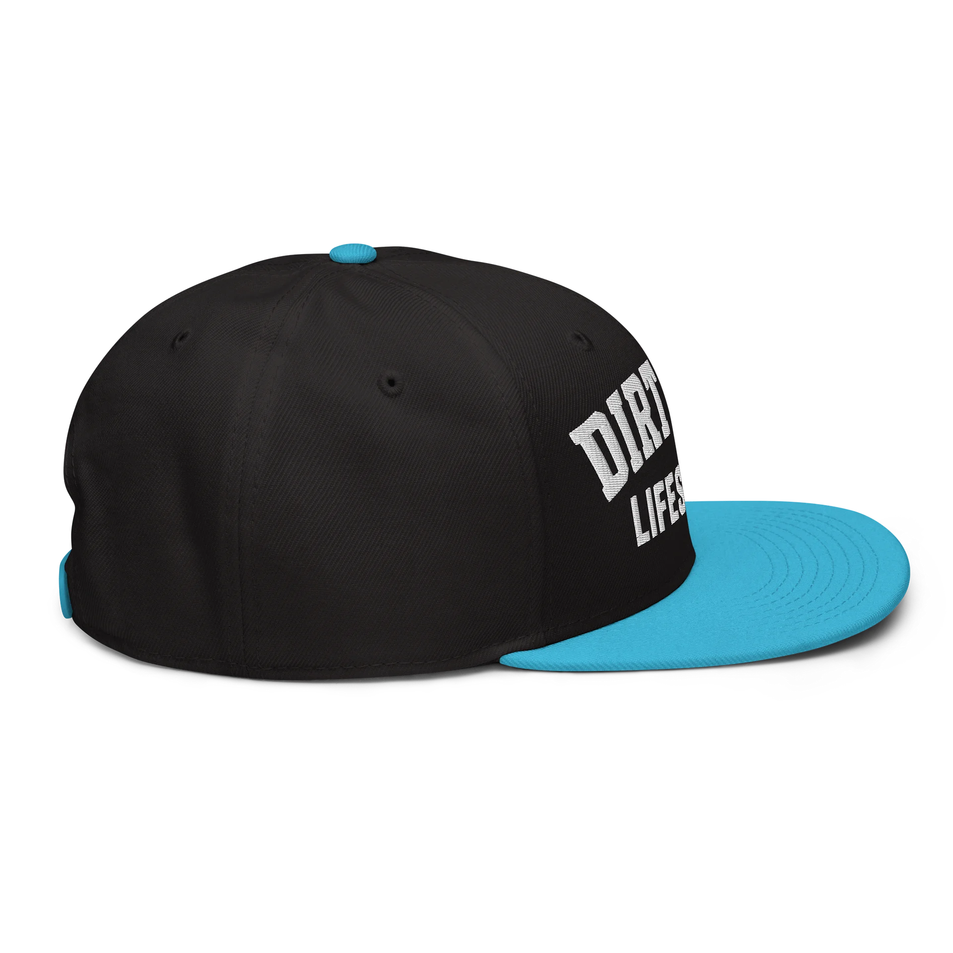 Dirtbike Lifestyle Stitch Snapback – White Edition product image (12)