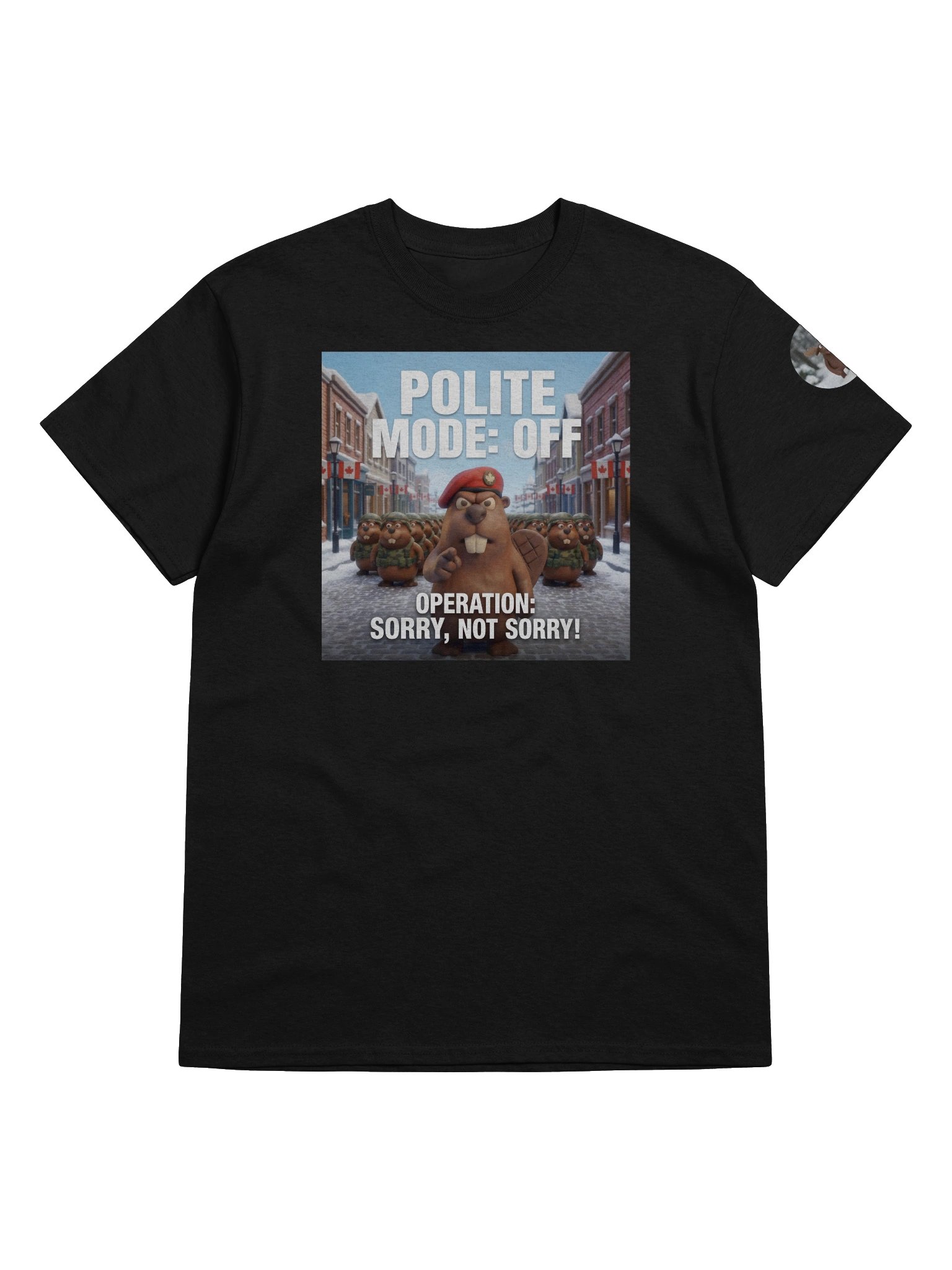 Polite Mode: Off | Command Center Tee (Black) product image (5)