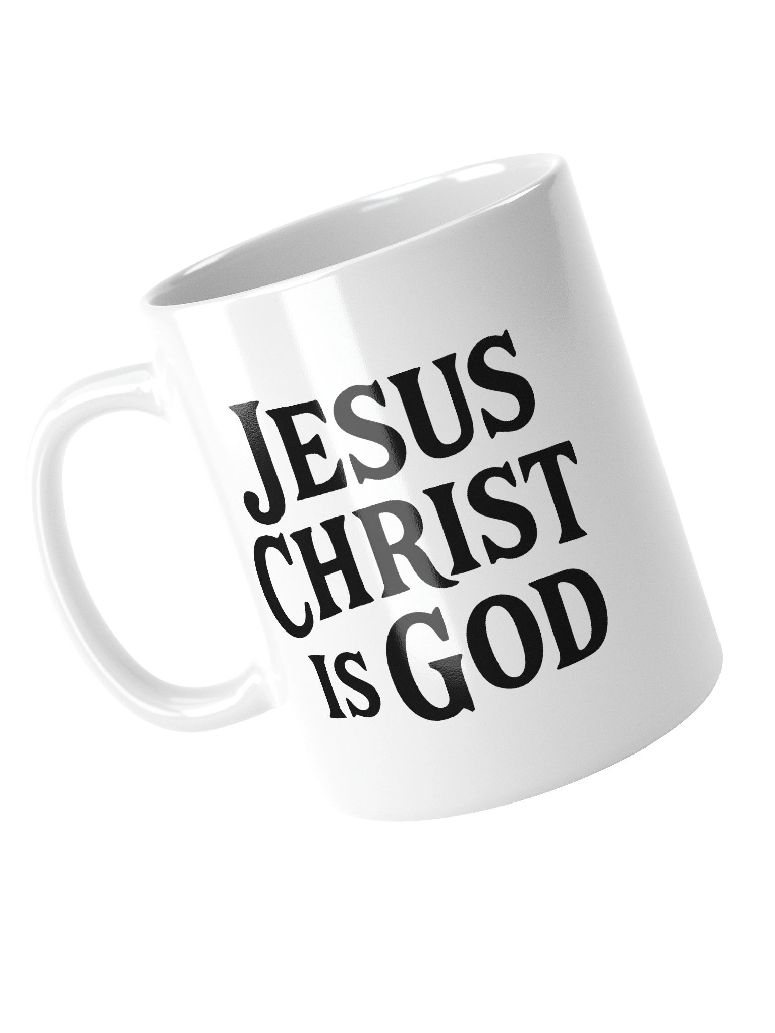 Jesus Christ Is God White Glossy Mug product image (4)