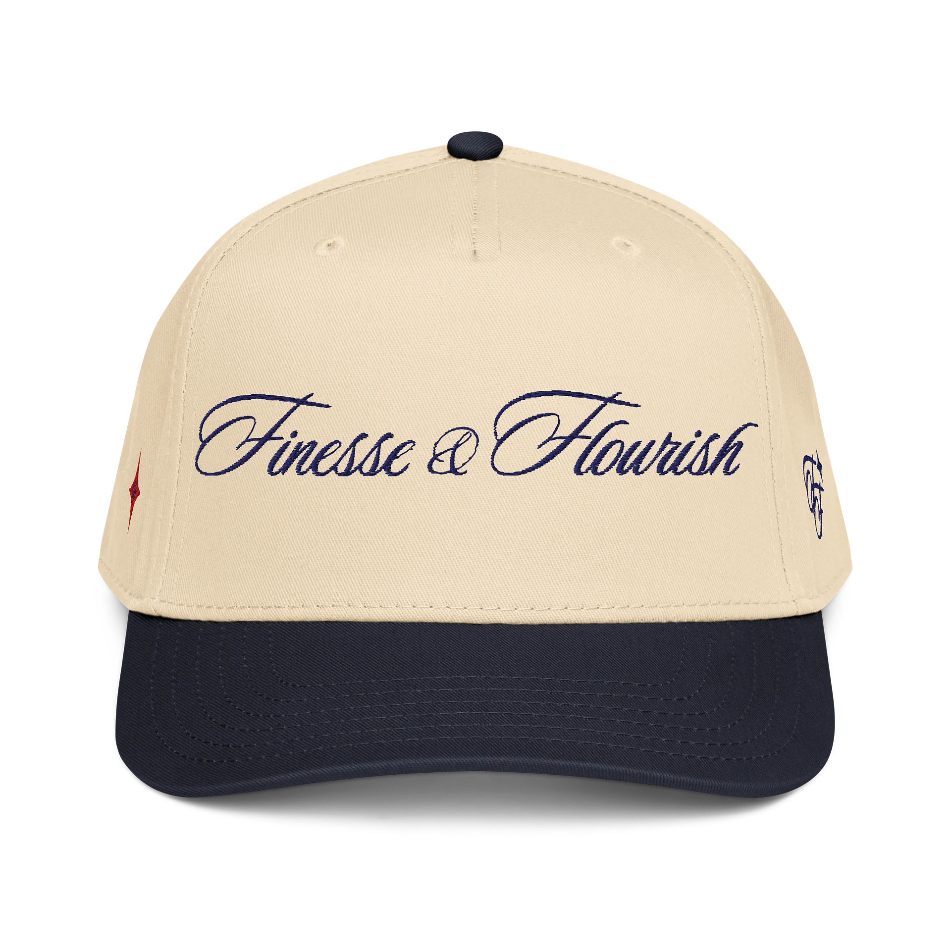 F&F Script Mid-Profile Baseball Cap USA (NVY) product image (1)