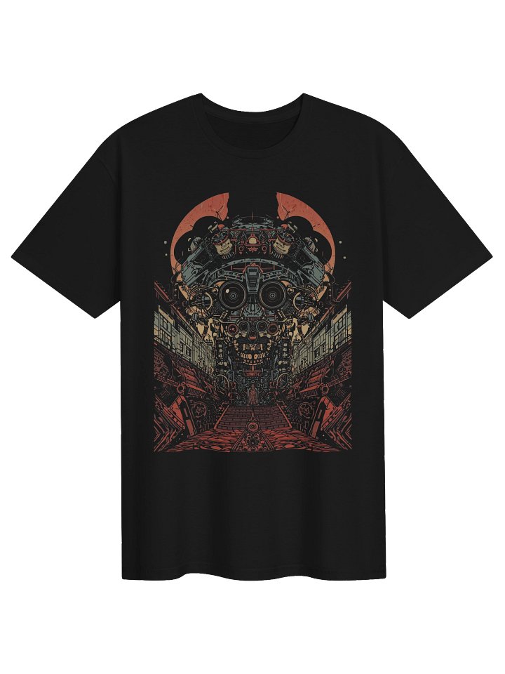 Retro-Futurist Robot Skull T-Shirt product image (1)