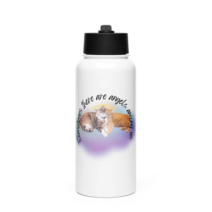 Angelic Feline Love Stainless Steel Bottle product image (1)