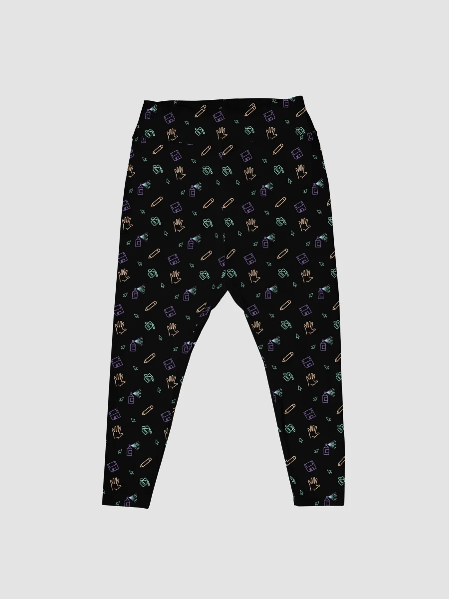 Computer Lab pattern plus size leggings product image (5)