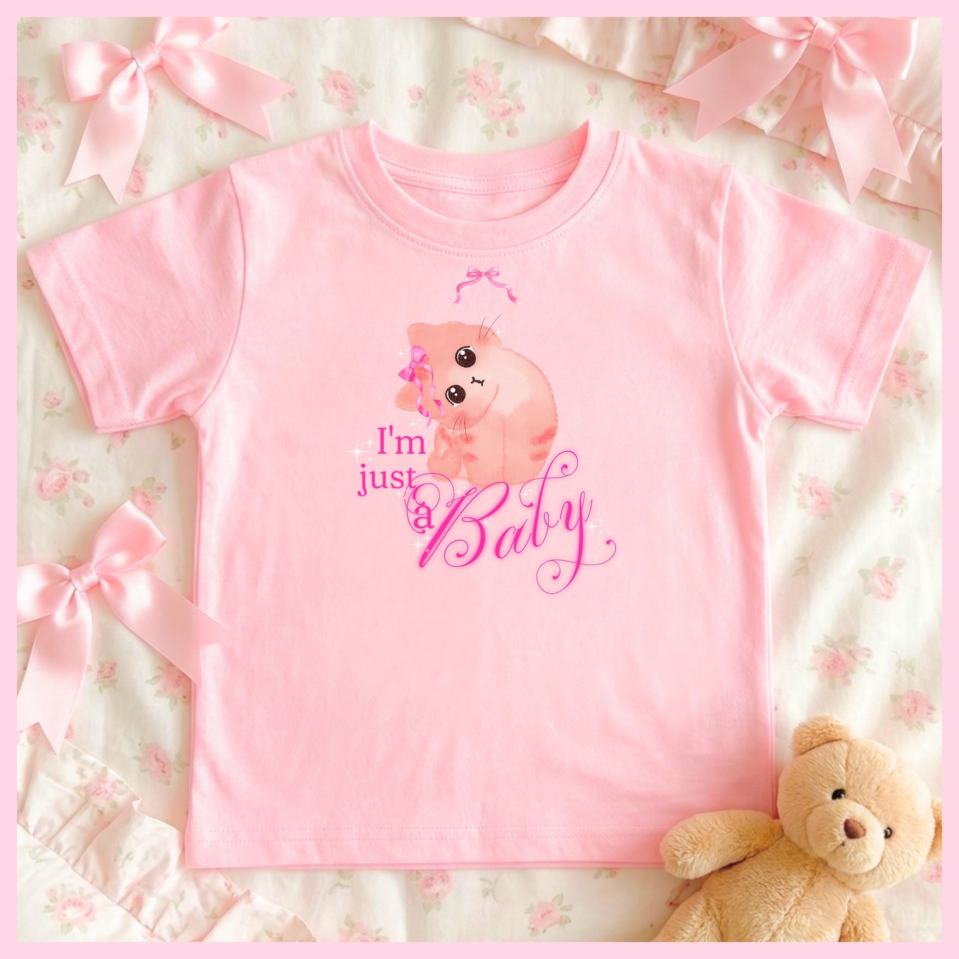 I'm just a Baby🩷Super Soft🪽T-shirt🩷 product image (1)
