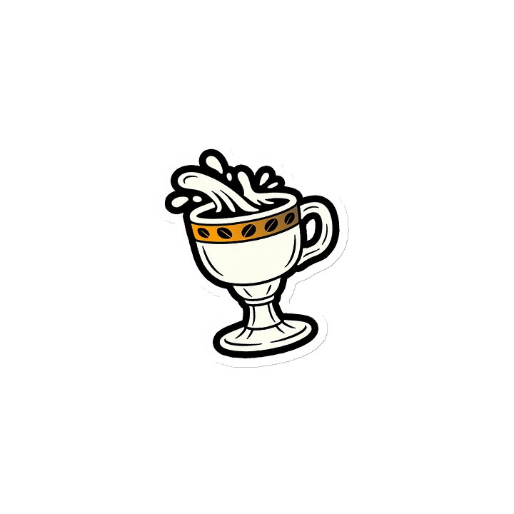 Chalice-Mug Splash Die-Cut Magnet (White) product image (2)