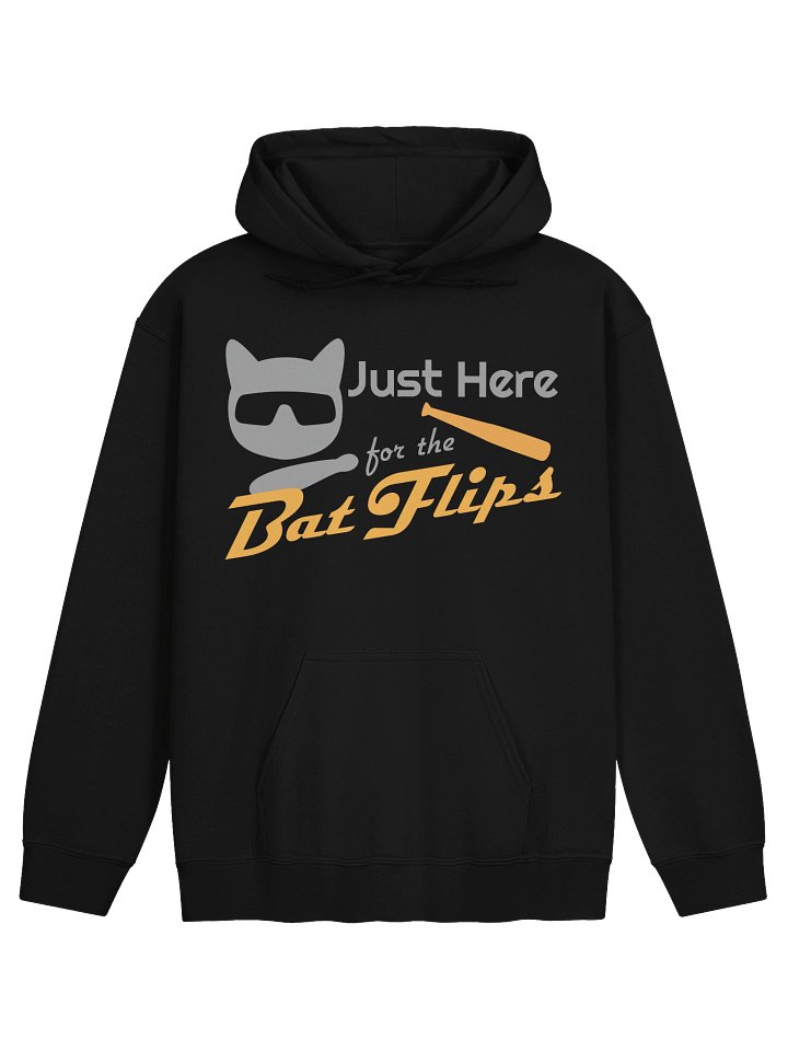Baseball Cat (Just Here for The Bat Flips) - Unisex Adult Hoodie product image (1)