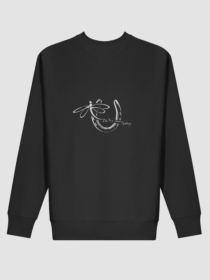 InJoy Today Daily Joy Crewneck | Minimalist Front Logo Fleece Sweatshirt product image (2)