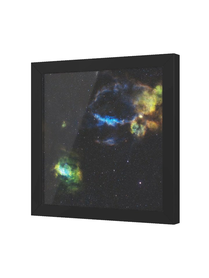 Bubble and Lobster Claw Nebulae Framed Print product image (2)