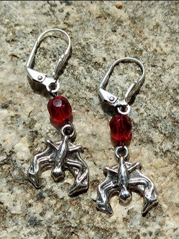 Vintage Hanging Classic Bat Earrings product image (2)