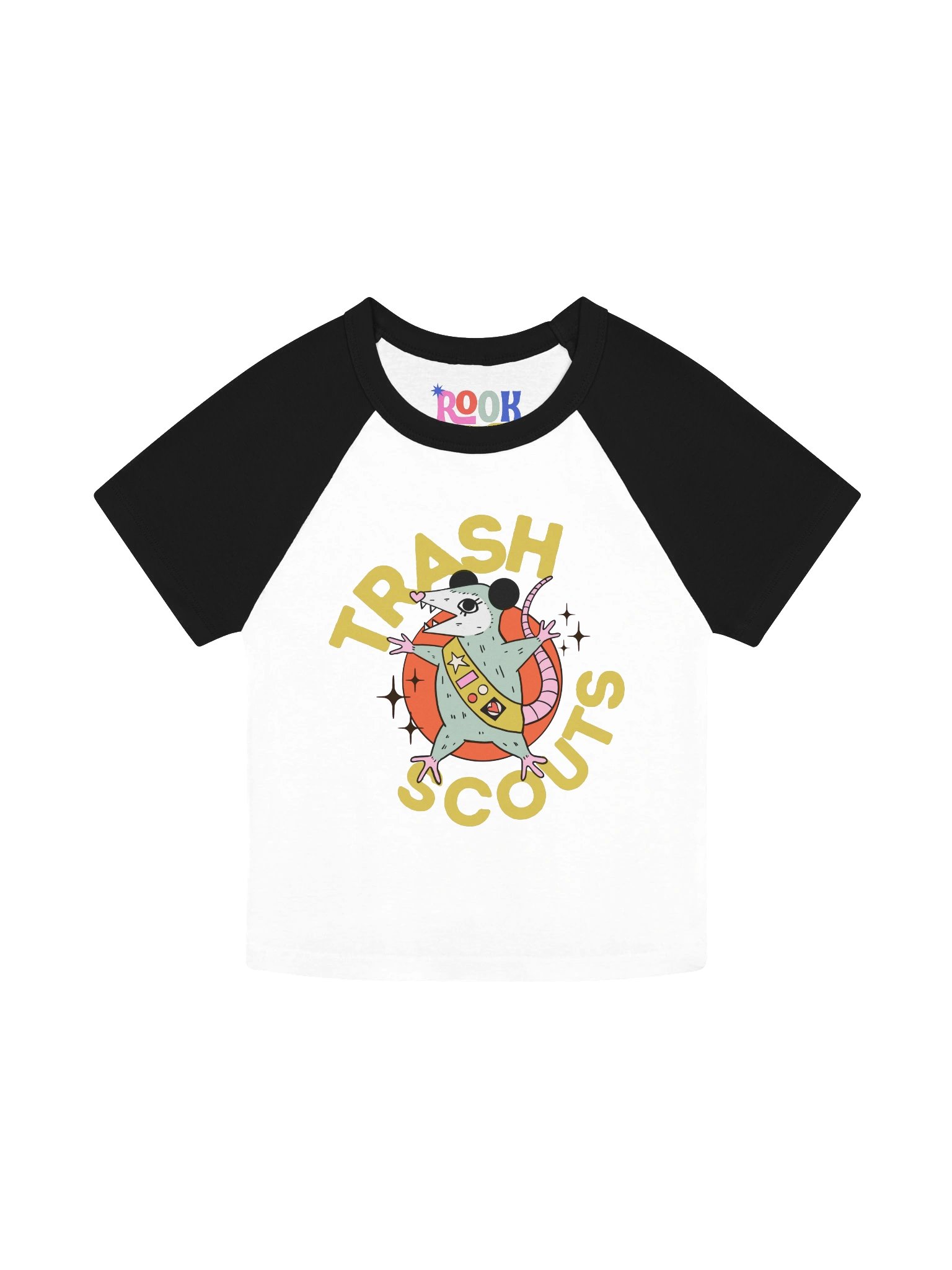 Trash Scouts Opossum Logo Baby Tee product image (2)