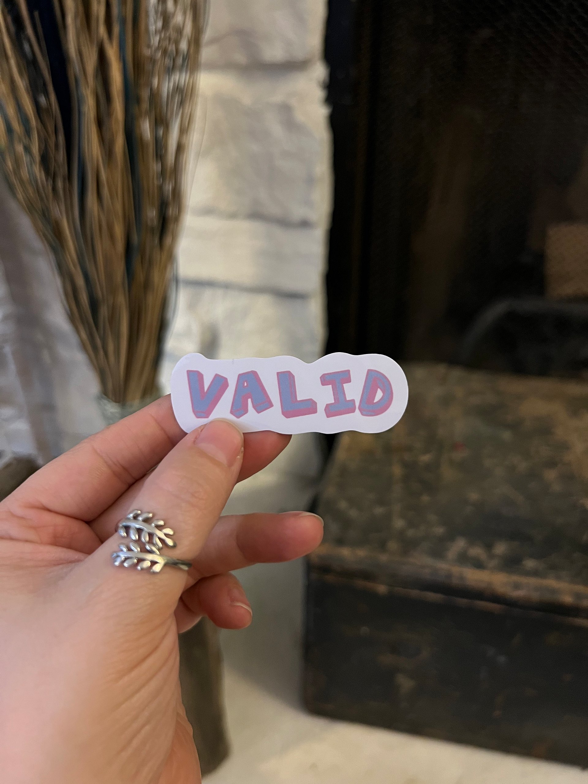 Valid Text Vinyl Sticker product image (1)