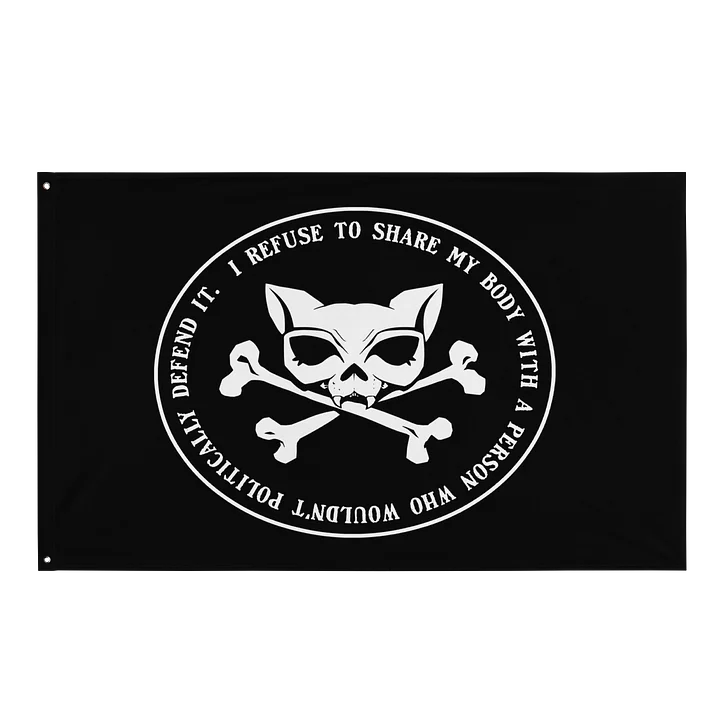 I Refuse Kat Skull Flag product image (1)
