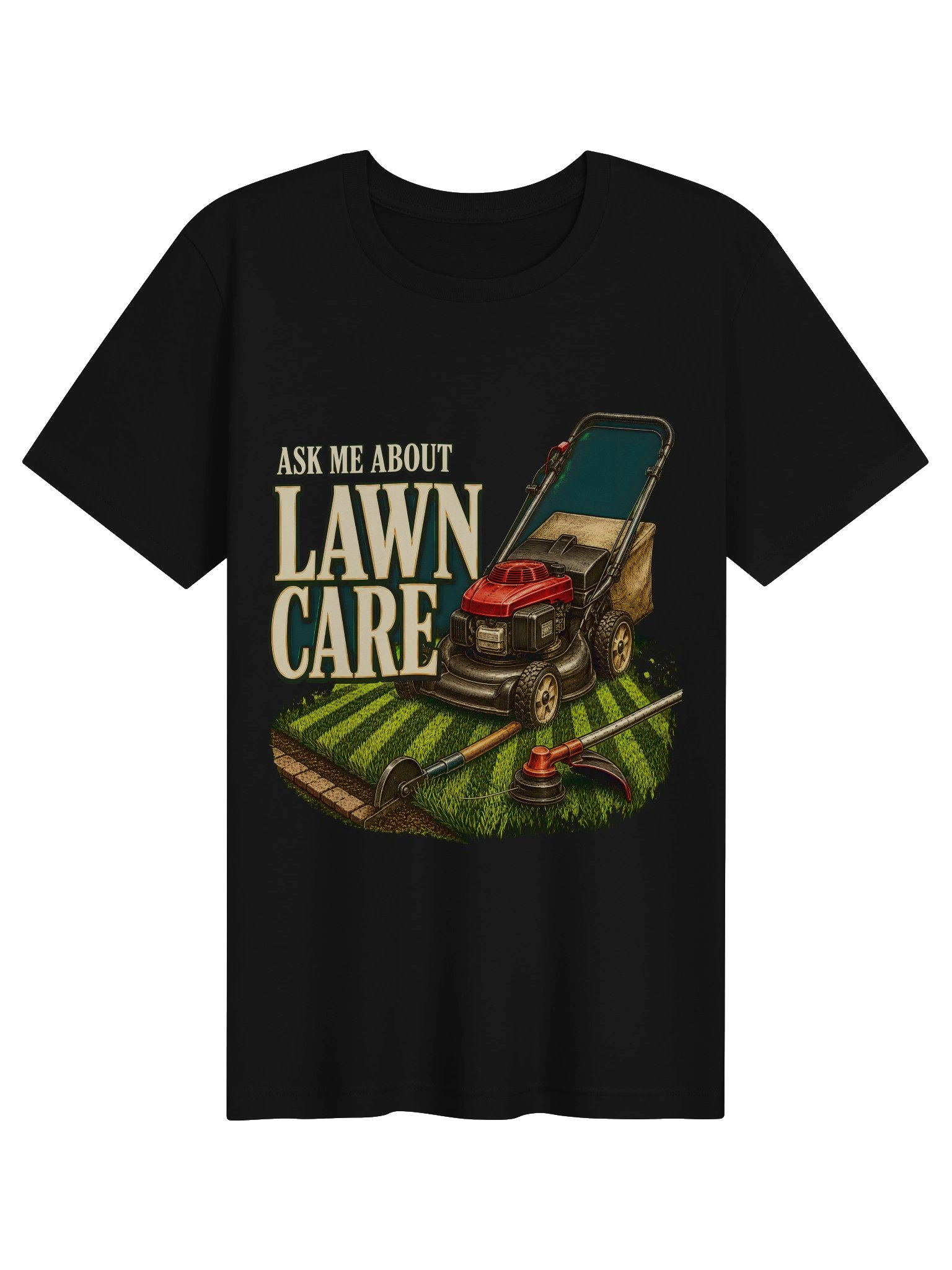 Ask Me About Lawn Care Tee product image (1)