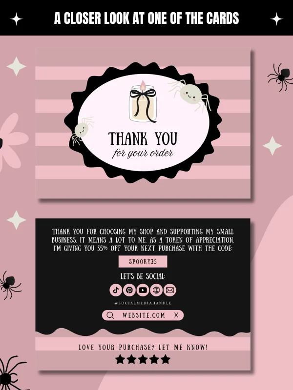 Coquette Halloween Etsy Shop Branding Kit product image (6)