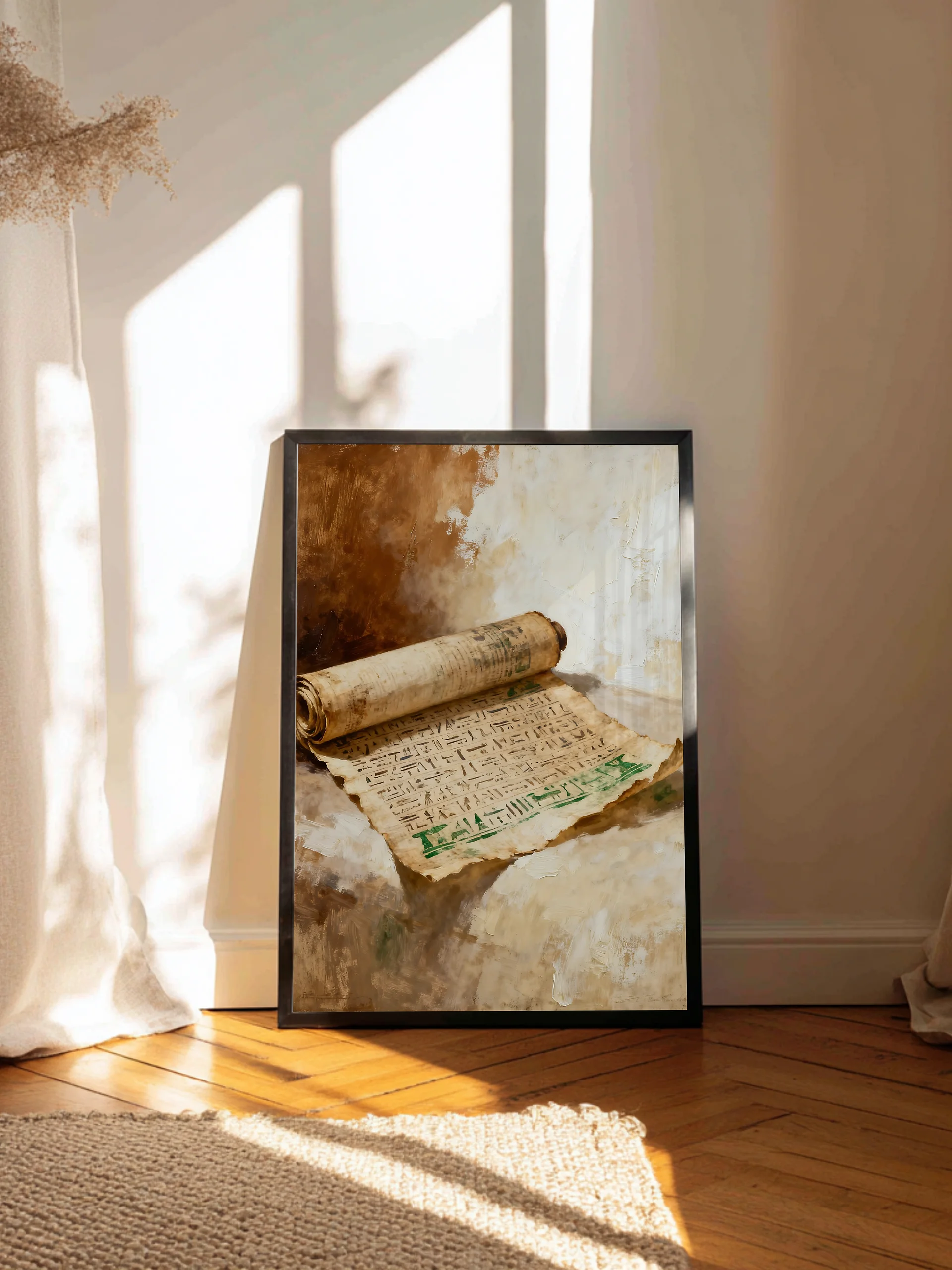 Ancient Egypt Vintage Wall Art Print | Pharaoh & Hieroglyphs Poster | 2 PDFs product image (1)